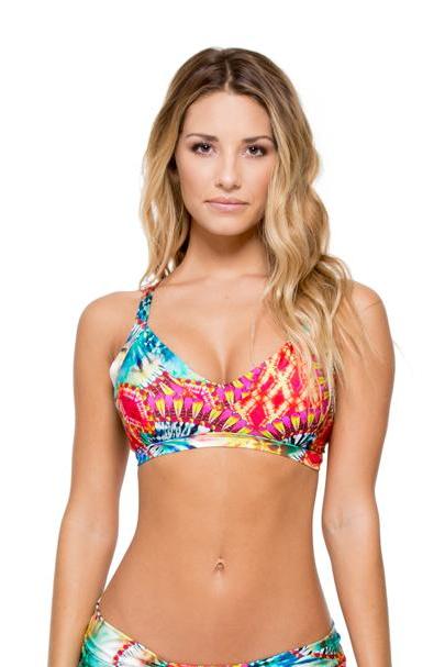 Luli Fama Encantadora Trimmed V Top